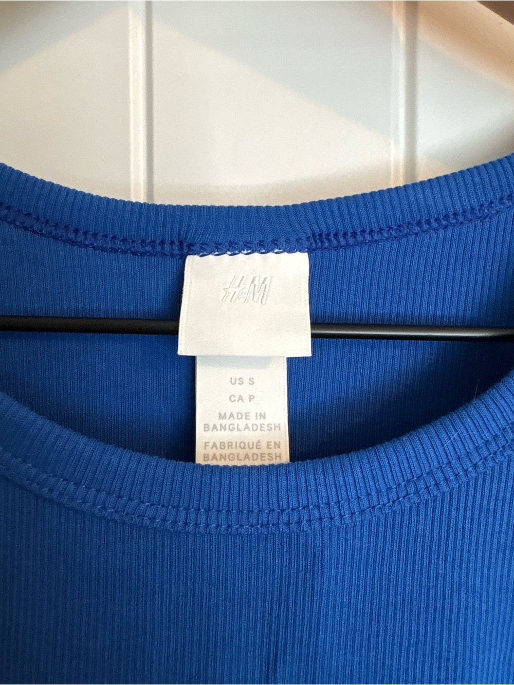 H&M Blue Ribbed Tank Top - Picture 3 of 3
